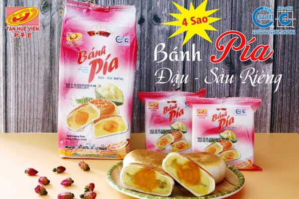 Bánh Pía Đậu Xanh Sầu Riêng 1 Trứng Tân Huê Viên - Ảnh 9