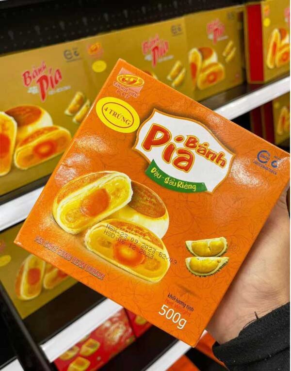 Bánh Pía Cái Đậu Xanh Sầu Riêng 4 Trứng Tân Huê Viên - Ảnh 3
