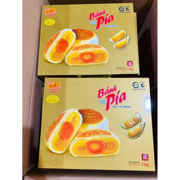 Bánh Pía Cái Đậu Xanh Sầu Riêng 8 Trứng Tân Huê Viên - Ảnh 12