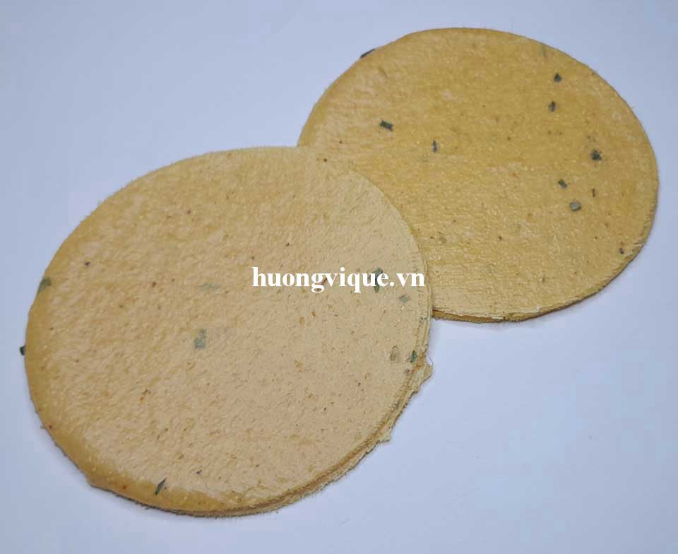 Bánh Phồng Mì Nước Cốt Dừa Phủ Hành Cơm Dừa Sơn Đốc Bến Tre